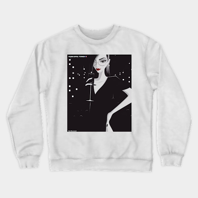 the girl from paris Crewneck Sweatshirt by JIUJITSU- BJJ